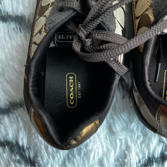 Coach Hilary Brown Fashion Sneakers (size 7.5) - Picture 4 of 7
